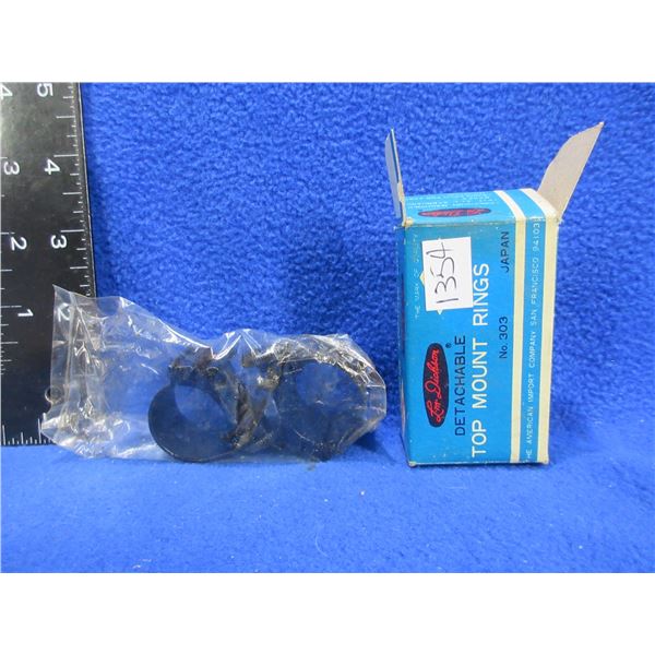 L.M. Dickson Detachable 1" Top Mount Rings for Standard Bases