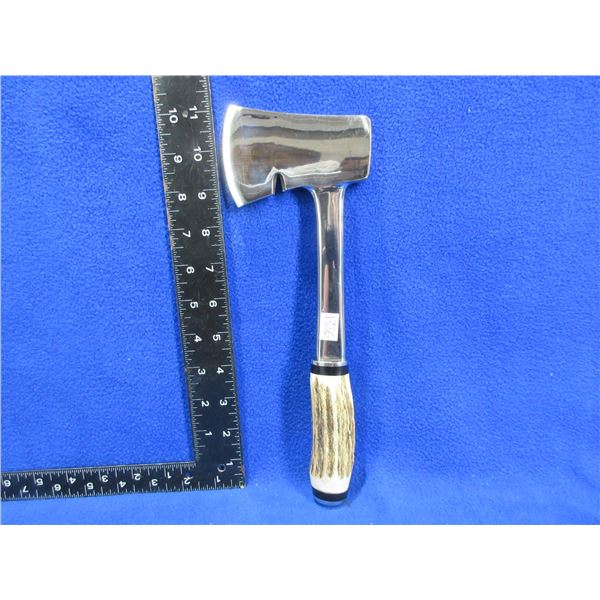 Small Hatchet with Appears to be Stag Handle - 2 5/8" Blade
