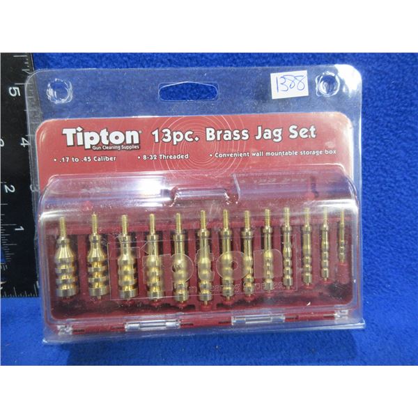NEW - Tipton 13 Piece Brass Jag Set - .17 to .45 Cal.