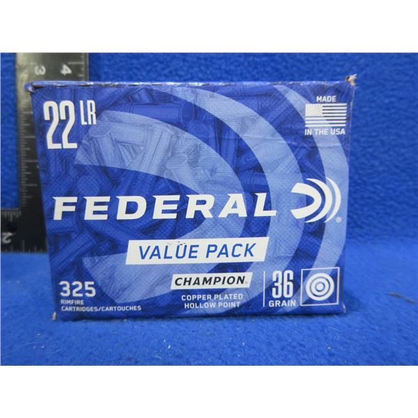 22 LR 36gr Copper-Plated HP Federal (Pick Up or Ship by UPS Only)