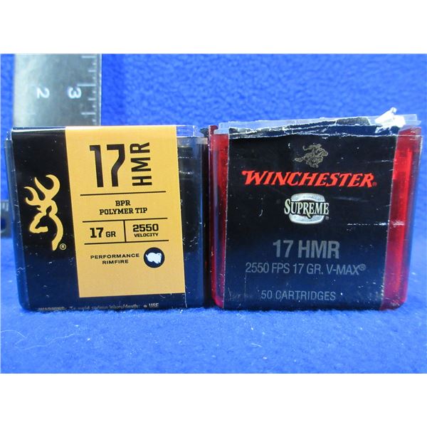 17 HMR Browning & Winchester (Pick Up or Ship by UPS Only)