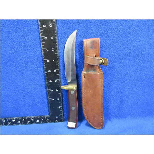 Schrade USA 165 Old Timer Fixed Blade Knife w/ Leather Sheath