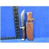 Image 1 : Schrade USA 165 Old Timer Fixed Blade Knife w/ Leather Sheath