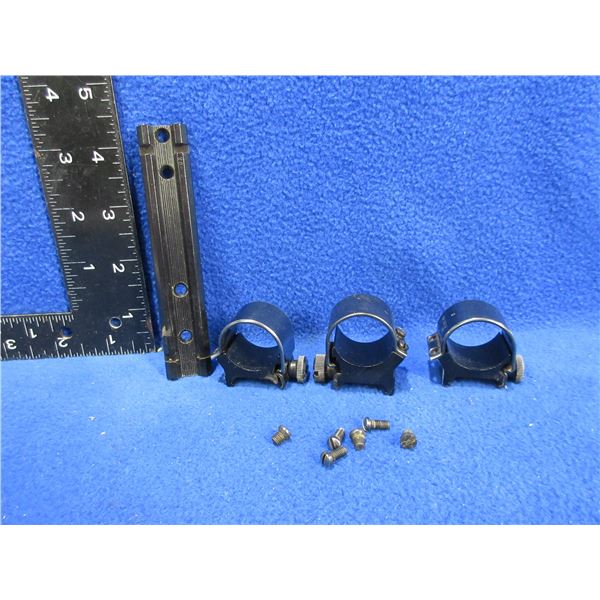 3 - 1" Weaver Rings and Weaver Base # 28 with Screws