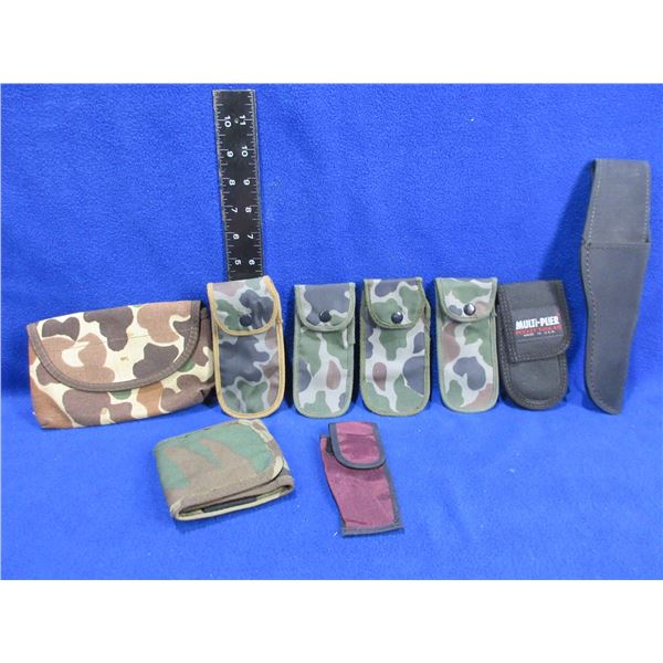Lot of 7 Misc. Sheaths, Uncle Mike's Pouch and an Ammo Pouch