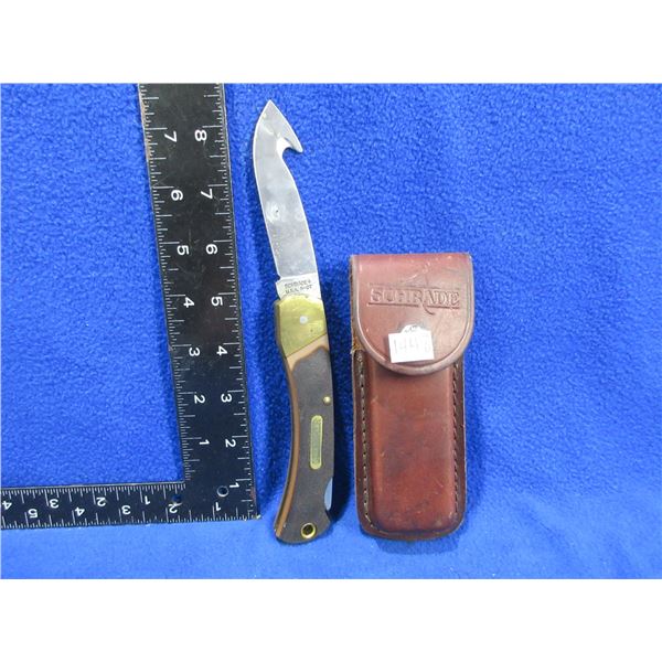 Schrade+ USA 9-OT Old Timer Folding Lock Blade Gut Hook Knife