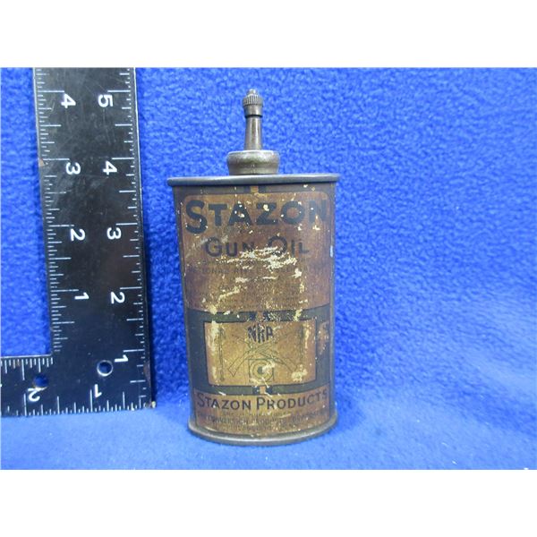 Vintage Stazon Gun Oil Collector Tin