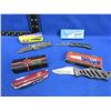 Image 1 : 3 Folding Lock Blade Knives and a Swiss Army Style Knife