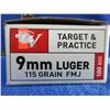Image 2 : 9MM Luger 115gr FMJ Winchester (Pick Up or Ship by UPS Only)