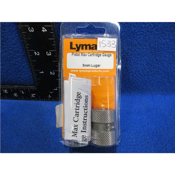Lyman 9MM Luger Pistol Max Cartridge Gauge