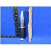 Image 2 : Original Bowie Fixed Blade Knife with Leather Sheath - 5" Blade