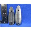 Image 1 : 2 Metal Butt Plates - 3" C/C and 3 1/4" C/C