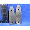 Image 2 : 2 Metal Butt Plates - 3" C/C and 3 1/4" C/C