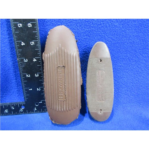 2 Pachmayr White Line Rubber Recoil Pads - 3 1/4" C/C
