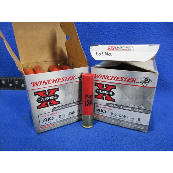410 Ga. 2 1/2"  Winchester Shotshells (Pick Up or Ship by UPS Only)
