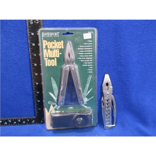 Safesport Multi-Tool Pliers with Sheath & Unknown Multi-Tool Pliers
