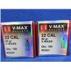 Image 2 : 22 Cal. 40gr V-MAX Hornady Bullets - 2 Sealed Boxes of 100