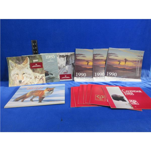 14 Misc. Calendars - Wildlife/Nature Themes - 6 Matching and 3 Matching