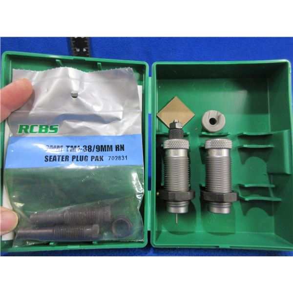 RCBS 357 SIG FL 2 Die Set w/ Shell Holder # 27 & 2 9MM Seater Plugs