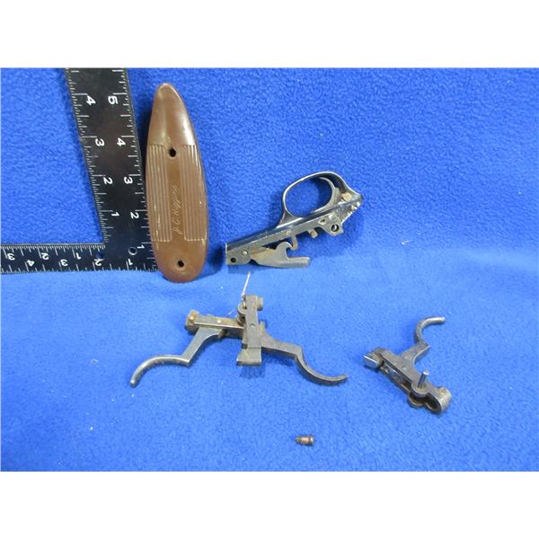 Lot of 4 Misc. Triggers and a J.C. Higgins Rubber Recoil Pad