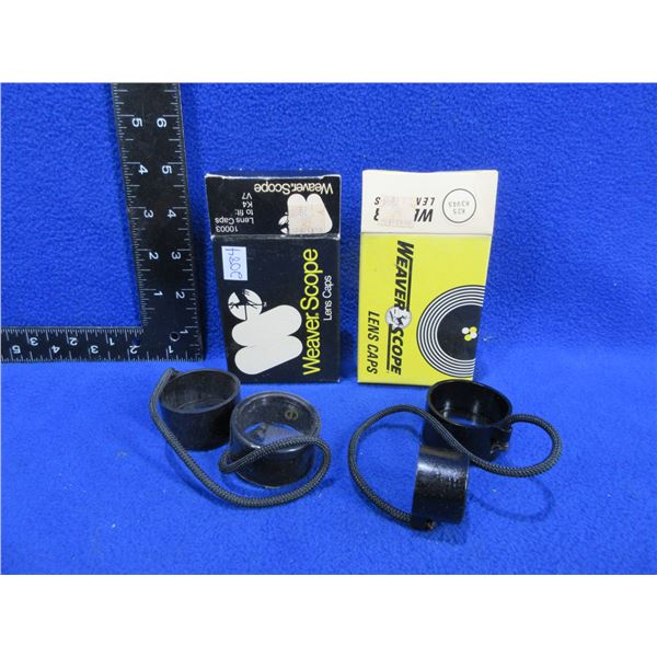 2 Pairs of Vintage Weaver Lens Caps - K4, V7 and K2.5,K3-V4.5