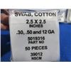 Image 2 : NEW - Cotton Swabs - 2.5" x 2.5" - 4 Packs of 50