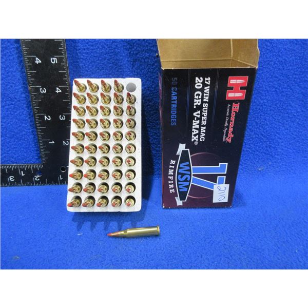 17 WSM 20gr V-Max Hornady Cartridges (Pick Up or Ship by UPS Only)