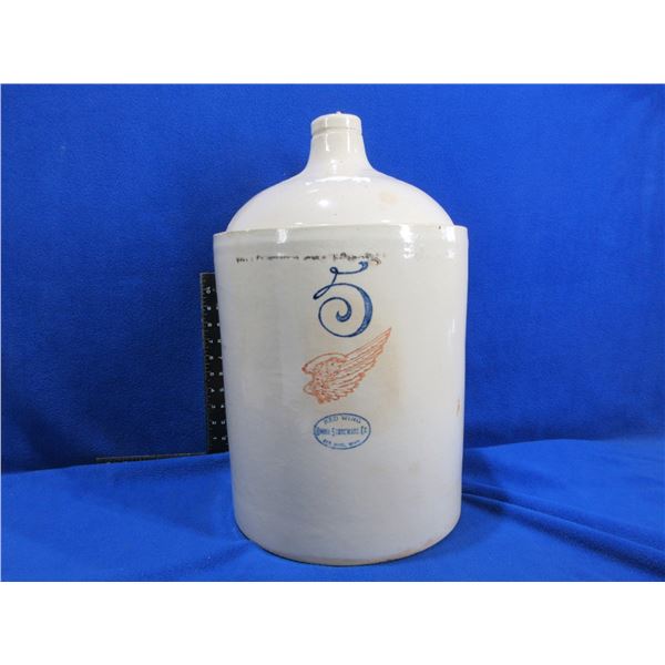 Vintage Red Wing 5 Gallon Crock Jug - PICK UP ONLY