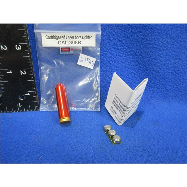 NEW - 308R Cartridge Red Laser Bore Sight with Batteries