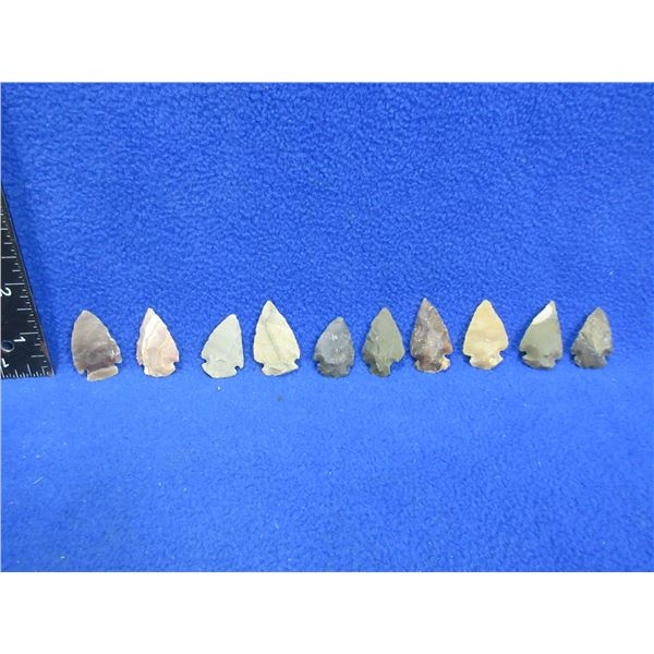 10 Arrowheads - Approx. 1" to 1 1/2" Length