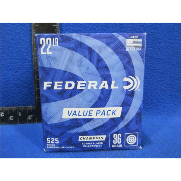22 LR 36gr Copper-Plated HP Federal (Pick Up or Ship by UPS Only)