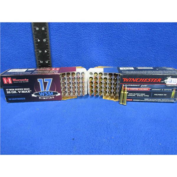 17 WSM Winchester & Hornady (Pick Up or Ship by UPS Only)