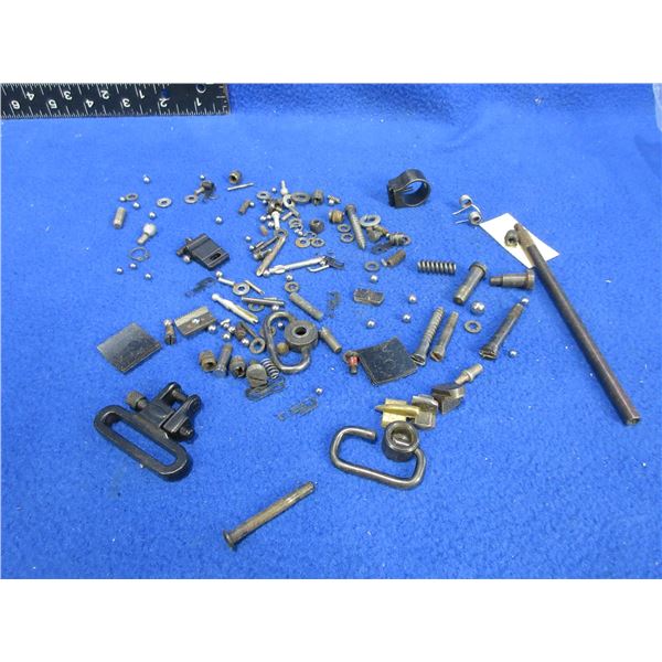 Lot of Misc. Gun Parts - Sights, Swivels, Screws, Springs, Etc.