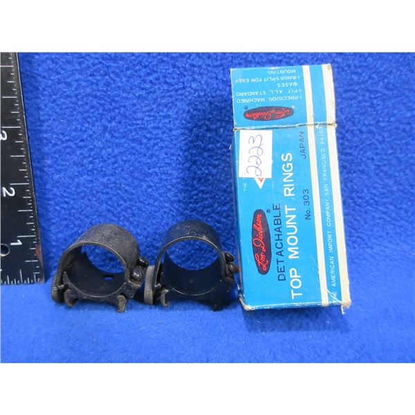 L.M Dickson Detachable Top Mount 1" Rings No. 303