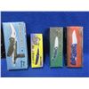 Image 2 : 4 Folding Lock Blade Knives - 2 Partially Serrated, 1 Hawkbill, 1 Regular
