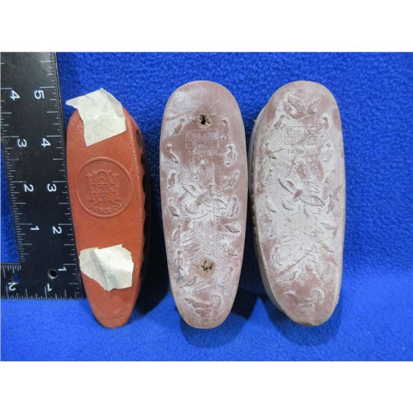 3 Rubber Recoil Pads - 2 Upland Game 3 1/4" C/C, 1 H&R 3" C/C w/ Screws