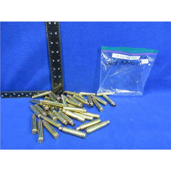 Brass Only - 280 Ackley Improved 1x Fired Unprimed - Bag of 42