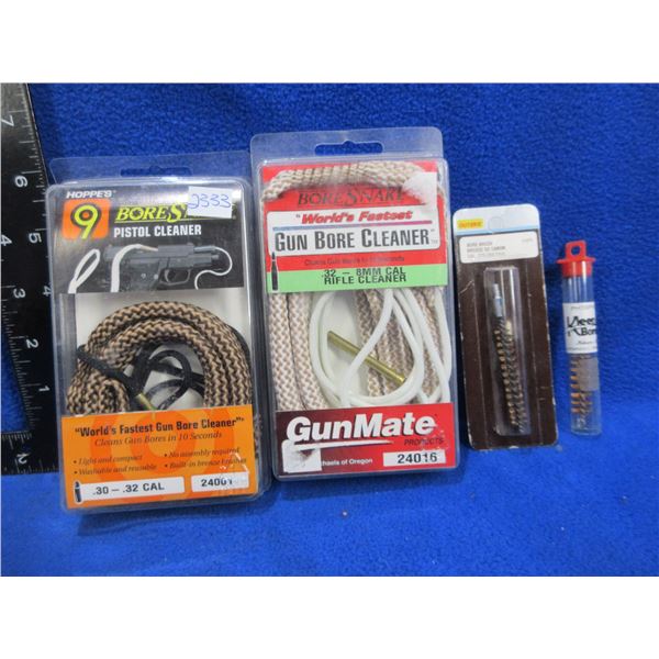 NEW - 2 Bore Snakes (30-32 Cal. & 32 Cal. -8MM) & 2 Brushes