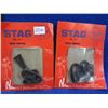 Image 1 : 2 Stag # 5 - 1" Gun Swivels - New Old Stock