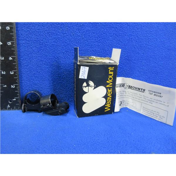 Weaver 1" Detachable Top Mount Extension Rings - New Old Stock