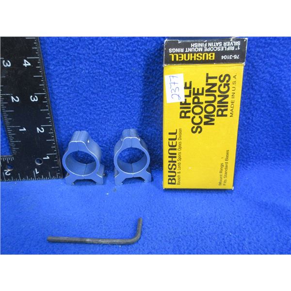 Bushnell 1" Rings for Standard Bases - Silver Satin Finish