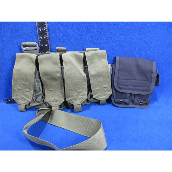 Tactical Molle Quad Mag Pouch & Double Mag Pouch