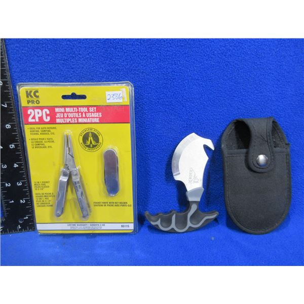 KC Pro 2 Piece Mini Multi-Tool Set & Gerber Skin & Gut Knife