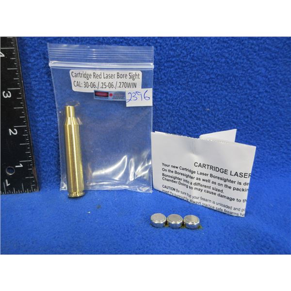 NEW - 30-06, 25-06, 270 Win. Cartridge Red Laser Bore Sight with Batteries