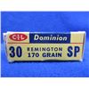 Image 2 : Collector Ammo - 30 Rem. 170gr SP (Pick Up or Ship by UPS Only)