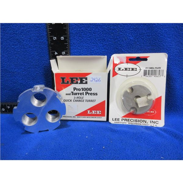 Lee 3-Hole Quick Change Turret & # 11 Shell Plate