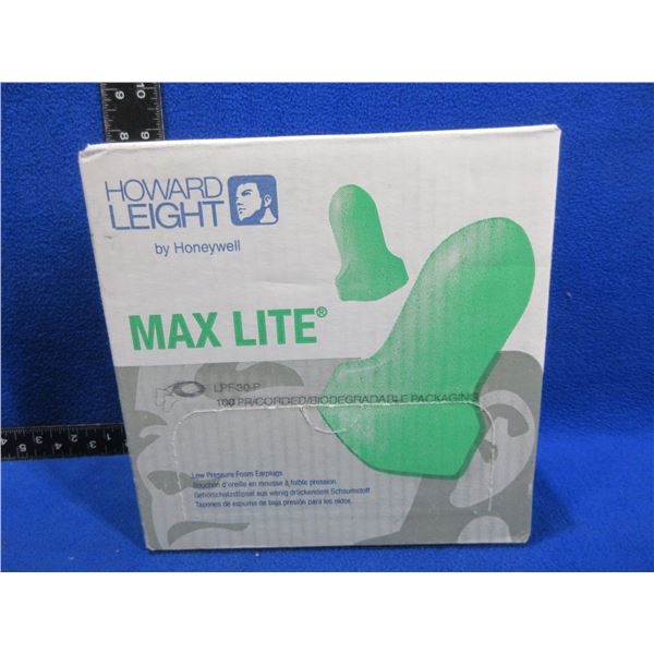 Honeywell Max Lite Low Pressure Foam Corded Earplugs LPF-30