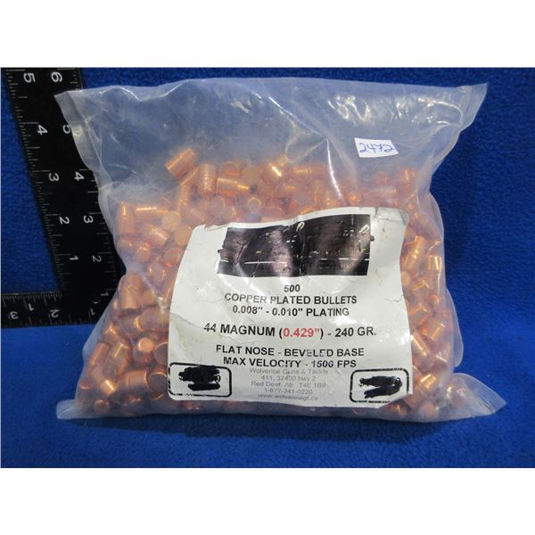 44 Magnum .429" 240gr FN BB Copper Plated Bullets - Bag of 500