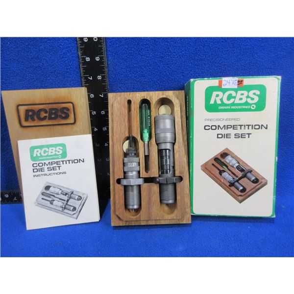 RCBS 222 Rem. Competition 2 Die Set in Original Wood Box
