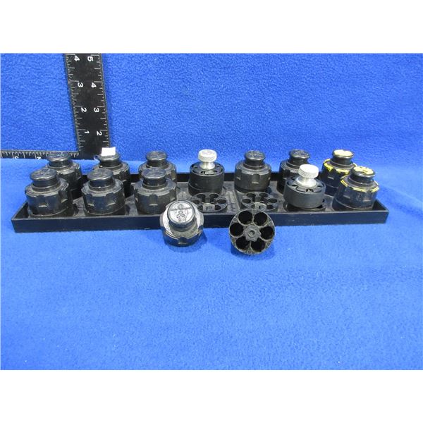 Lot of 14 Safariland Comp II 6 Round Speedloaders with Tray